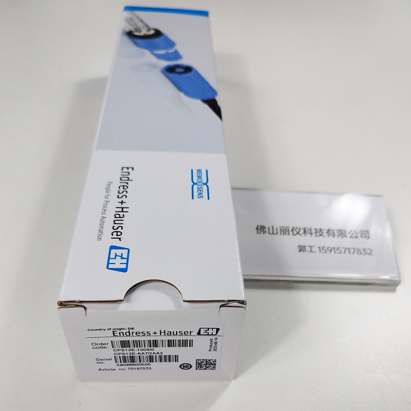E+H CPS12E-AA7GAA2(CPS12E-1009/0) ORP电极 外包装型号标签