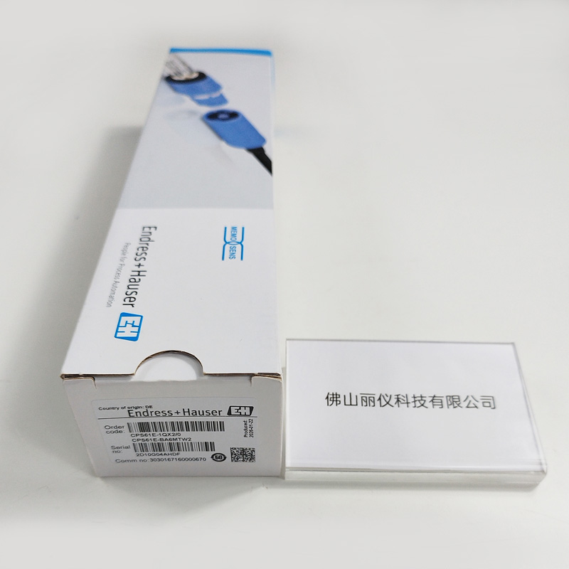 E+H CPS61E-BA6MTW2（CPS61E-1QX2/0）pH电极 外包装型号标签